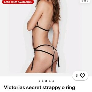 Victoria's Secret White Strappy O-Ring Lingerie Sz XS NWOT